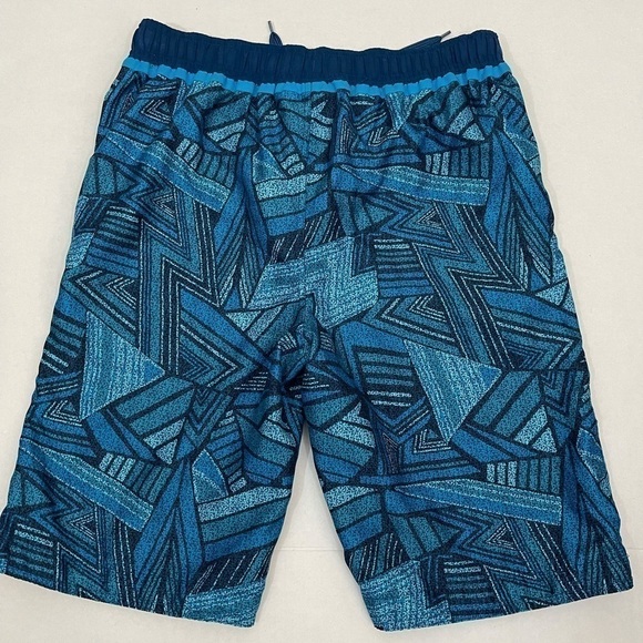 Wave Zone sz 16-18 boys board shorts blue print - Picture 2 of 5